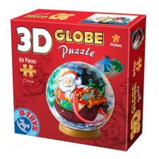 Puzzle 60db-os 3D gömb télapós