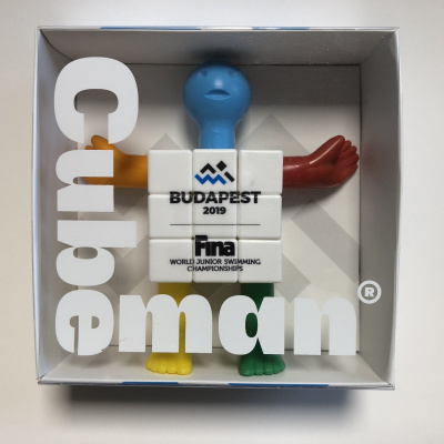 Rubik Ember kocka fehér/kék